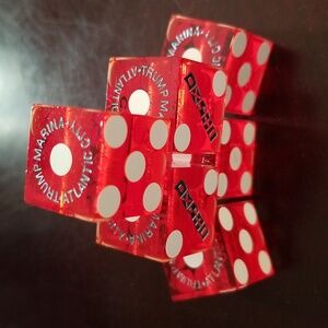 Trump Marina Dice with Silver Labels